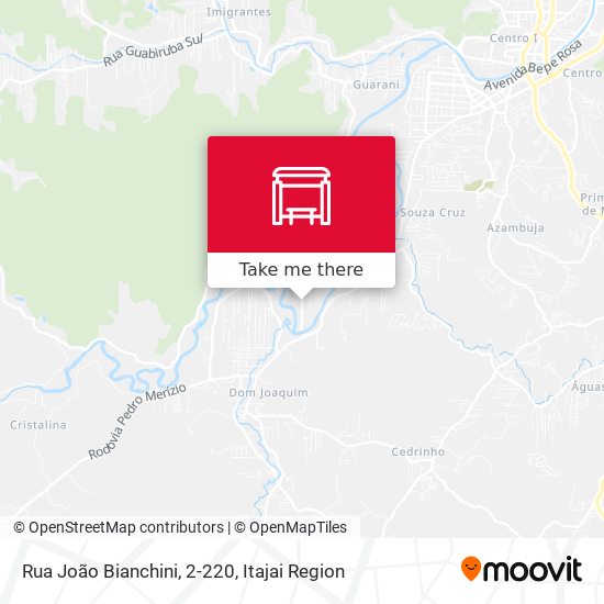 Mapa Rua João Bianchini, 2-220