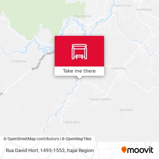 Mapa Rua David Hort, 1493-1553