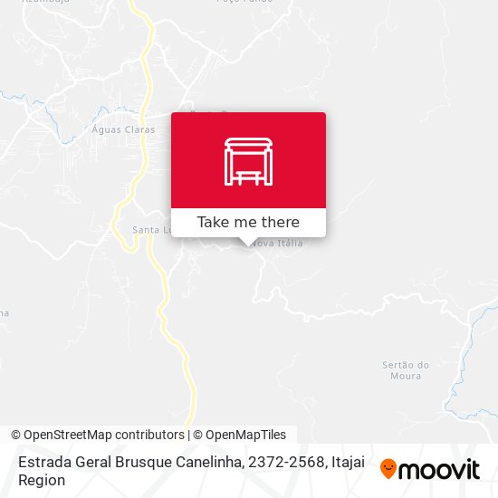 Mapa Estrada Geral Brusque Canelinha, 2372-2568