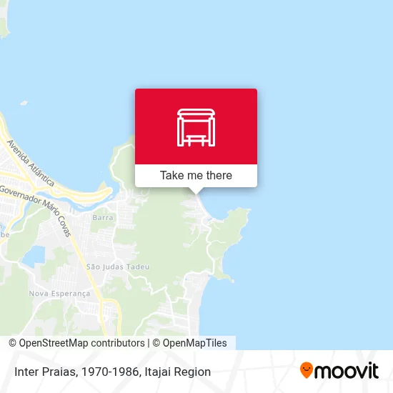 Inter Praias, 1970-1986 map