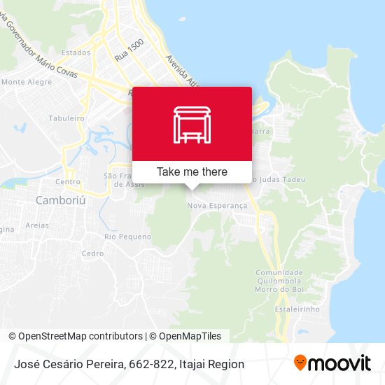 José Cesário Pereira, 662-822 map