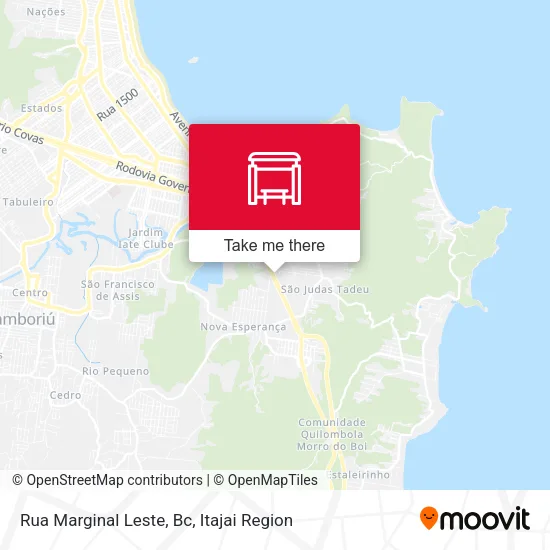 Rua Marginal Leste, Bc map