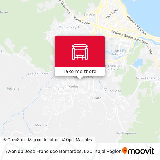 Mapa Avenida José Francisco Bernardes, 620