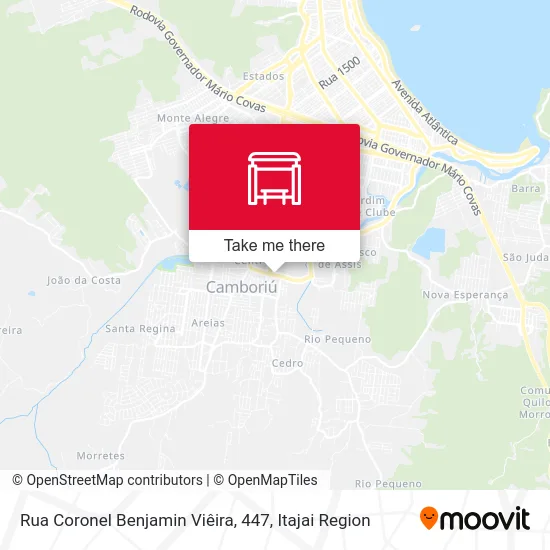 Rua Coronel Benjamin Viêira, 447 map