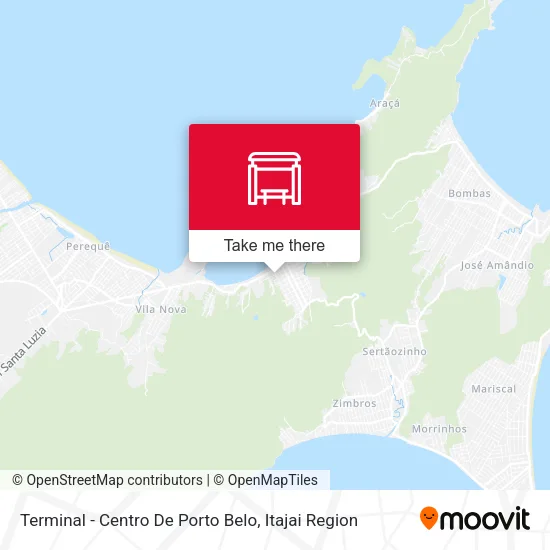 Terminal - Centro De Porto Belo map