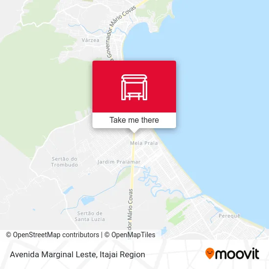 Avenida Marginal Leste map