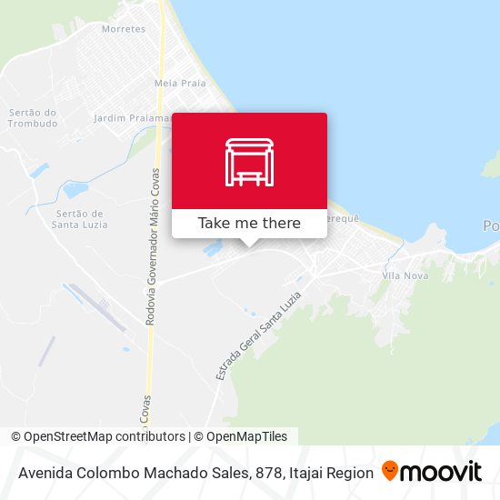 Avenida Colombo Machado Sales, 878 map