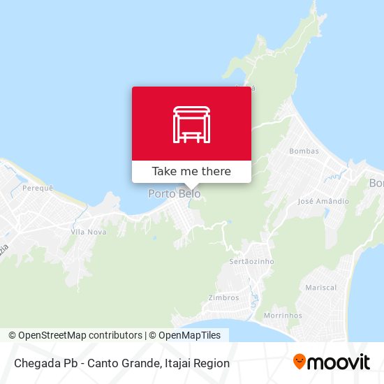 Chegada Pb - Canto Grande map