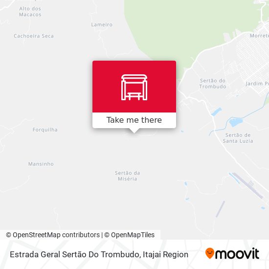 Estrada Geral Sertão Do Trombudo map