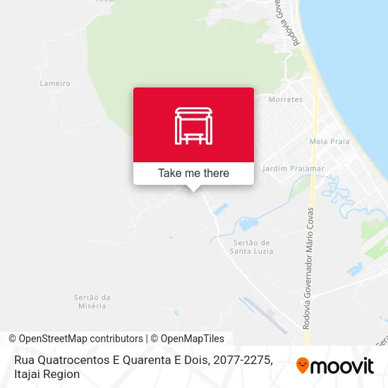 Mapa Rua Quatrocentos E Quarenta E Dois, 2077-2275