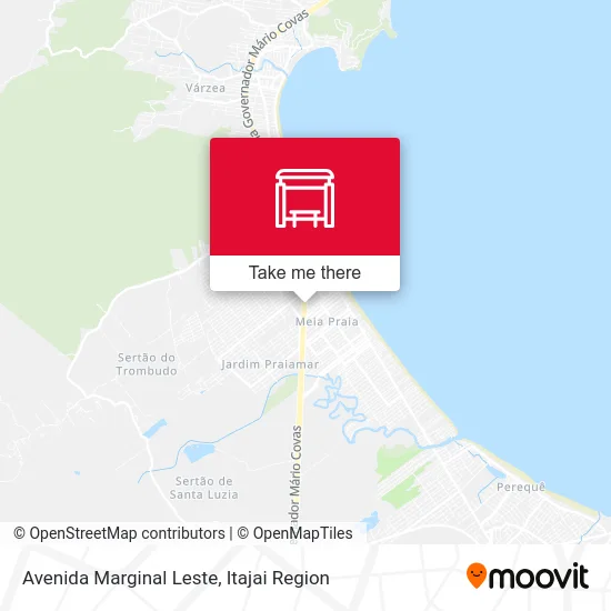 Avenida Marginal Leste map