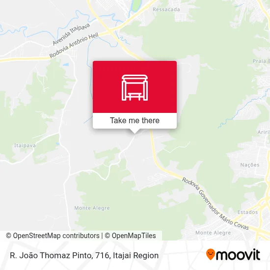 R. João Thomaz Pinto, 716 map