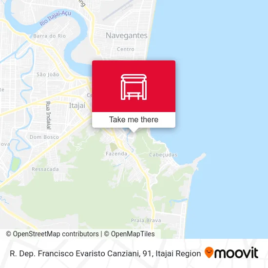 R. Dep. Francisco Evaristo Canziani, 91 map