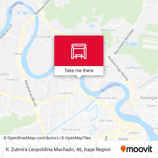 Mapa R. Zulmira Leopoldina Machado, 46