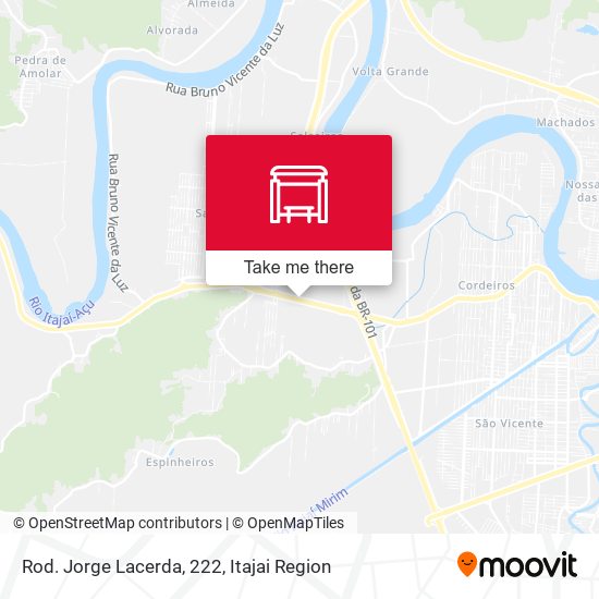 Rod. Jorge Lacerda, 222 map