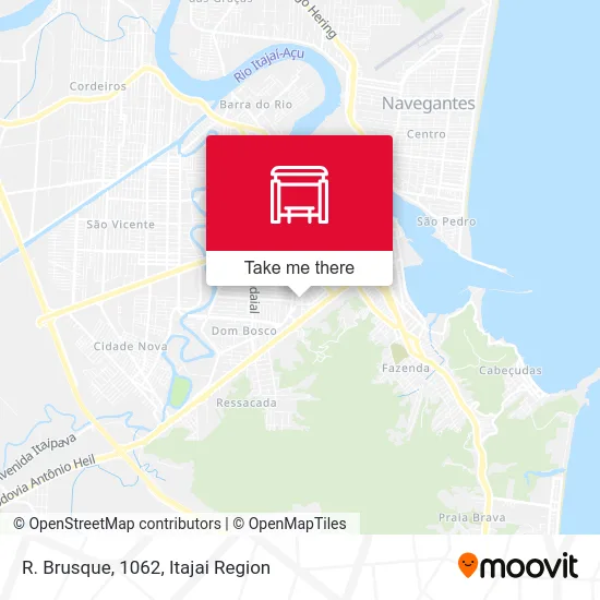 R. Brusque, 1062 map