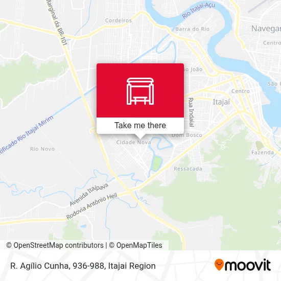 R. Agílio Cunha, 936-988 map
