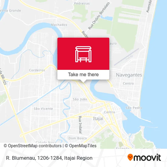 R. Blumenau, 1206-1284 map