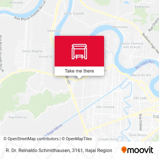 R. Dr. Reinaldo Schmithausen, 3161 map