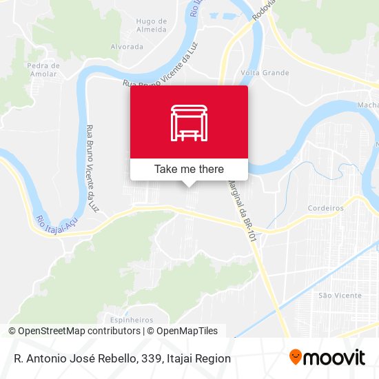 Mapa R. Antonio José Rebello, 339