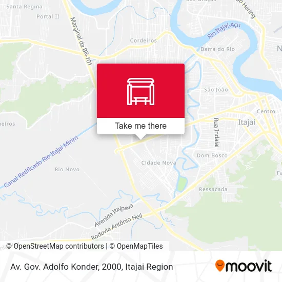 Av. Gov. Adolfo Konder, 2000 map