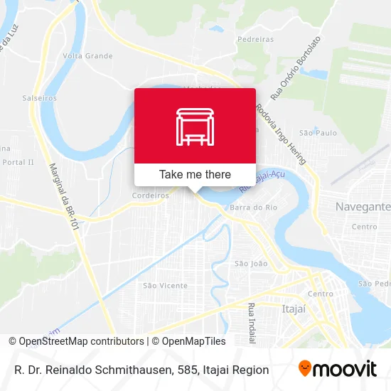 R. Dr. Reinaldo Schmithausen, 585 map