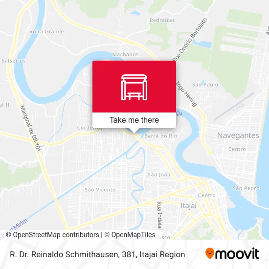 R. Dr. Reinaldo Schmithausen, 381 map