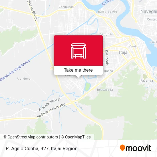 R. Agílio Cunha, 927 map