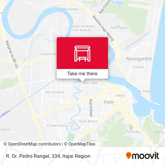 R. Dr. Pedro Rangel, 334 map
