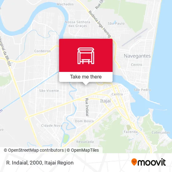 R. Indaial, 2000 map