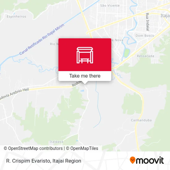 R. Crispim Evaristo map