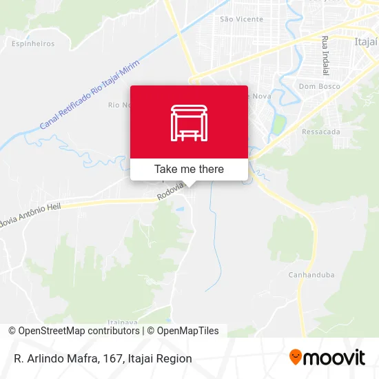 R. Arlindo Mafra, 167 map
