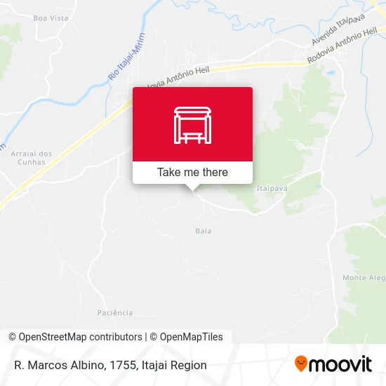 R. Marcos Albino, 1755 map
