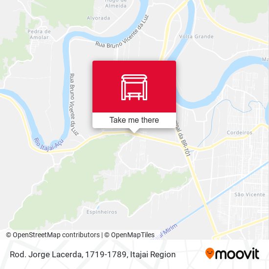 Rod. Jorge Lacerda, 1719-1789 map