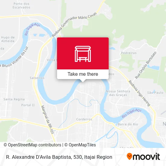 R. Alexandre D'Avila Baptista, 530 map