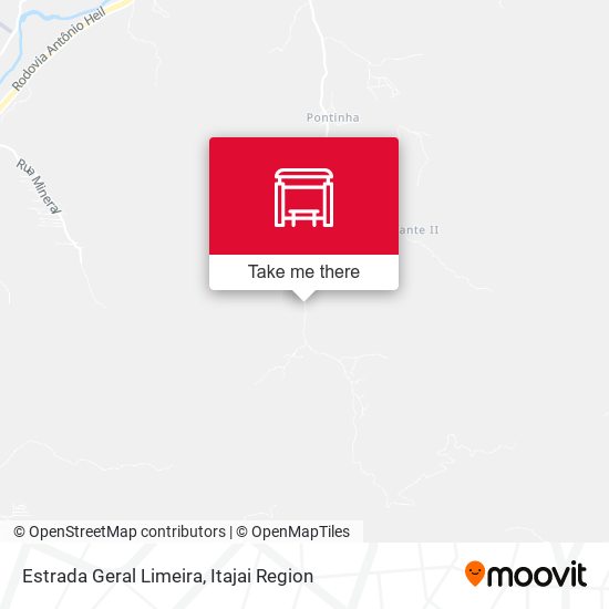 Mapa Estrada Geral Limeira