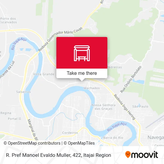 R. Pref Manoel Evaldo Muller, 422 map