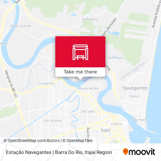 Estação Navegantes | Barra Do Rio map