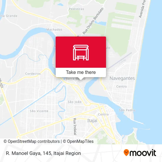 R. Manoel Gaya, 145 map