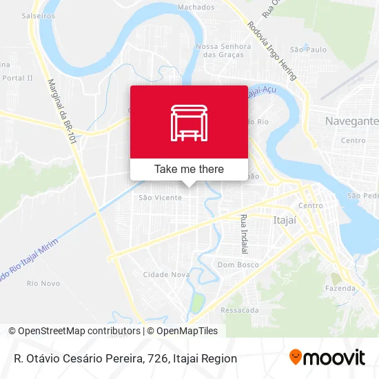 R. Otávio Cesário Pereira, 726 map