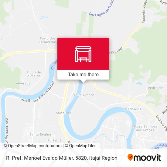 R. Pref. Manoel Evaldo Müller, 5820 map