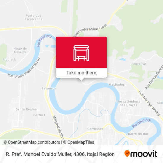 R. Pref. Manoel Evaldo Muller, 4306 map