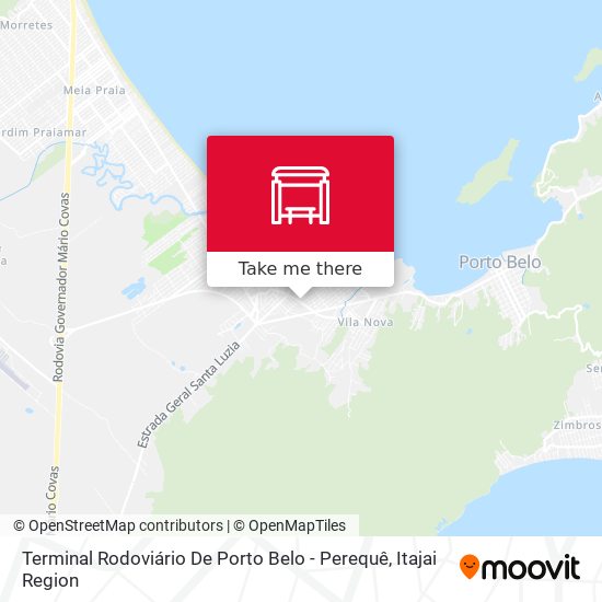 Mapa Terminal Rodoviário De Porto Belo - Perequê