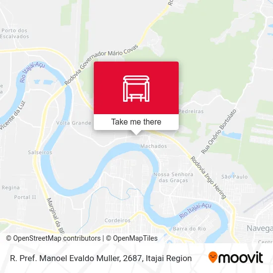 R. Pref. Manoel Evaldo Muller, 2687 map