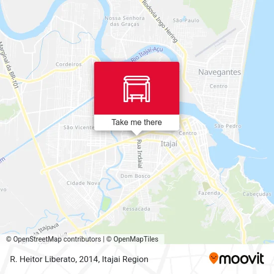 R. Heitor Liberato, 2014 map