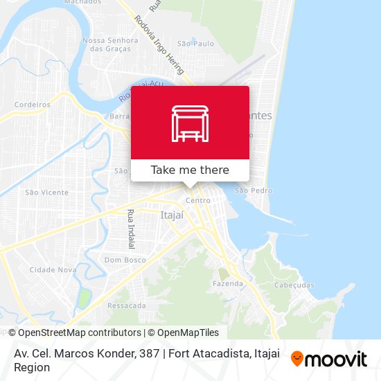 Mapa Av. Cel. Marcos Konder, 387 | Fort Atacadista