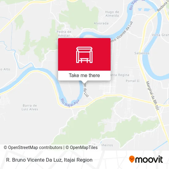 R. Bruno Vicente Da Luz map