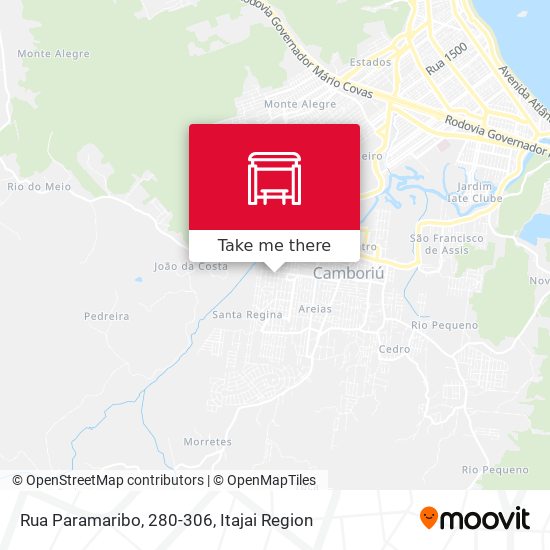 Mapa Rua Paramaribo, 280-306