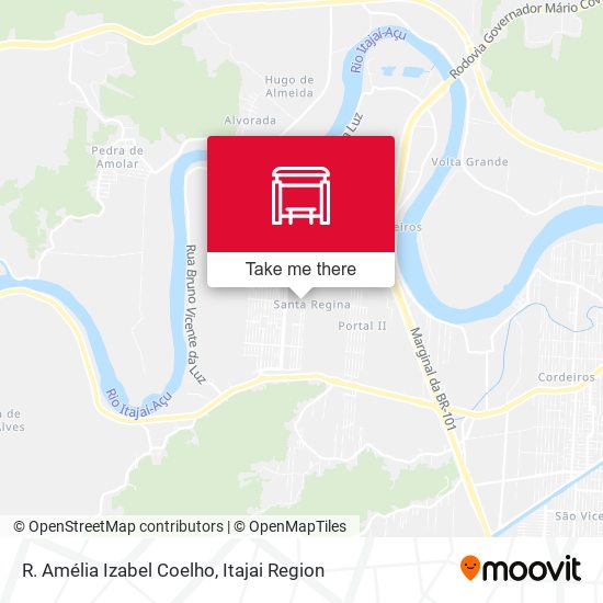 R. Amélia Izabel Coelho map