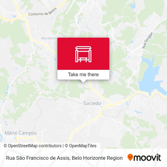 Rua São Francisco de Assis map